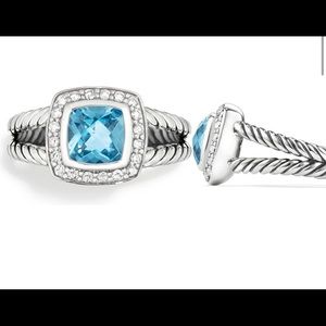 David yurman Albion petite ring in blue topez
